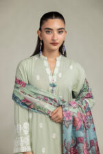 Silk Floral Dupatta - V5