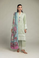 Silk Floral Dupatta - V6
