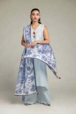 Floral Silk Dupatta - V5