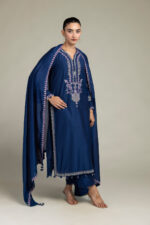 Navy Longline Kurta - V1