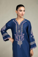 Navy Longline Kurta - V3