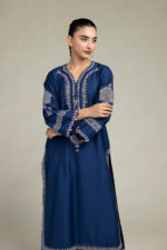 Navy Longline Kurta - V4