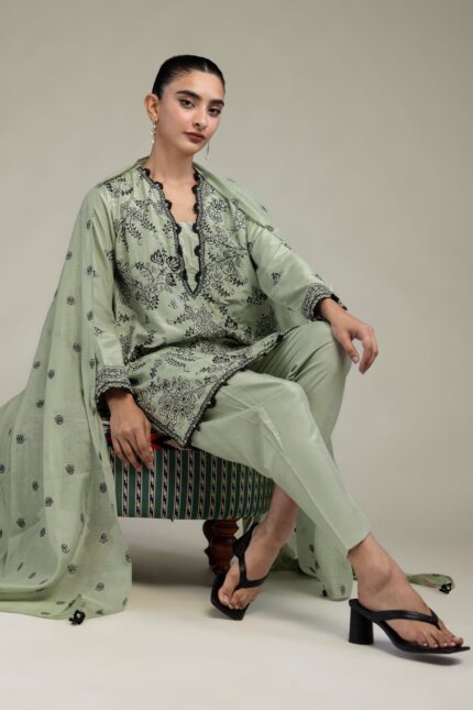 Floral Silk Kurta - V1