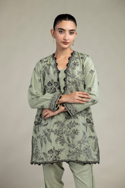 Floral Silk Kurta - V2