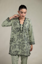 Floral Silk Kurta - V5