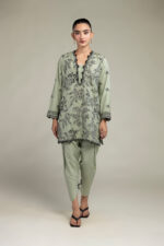 Floral Silk Kurta - V8