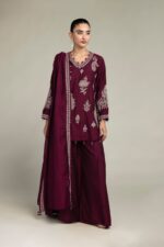 Silk Solid Pants - V1