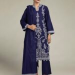 Navy Solid Pants - V1