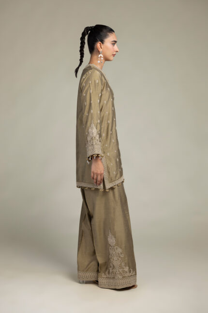 Raw Silk Pants - V2