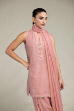 Floral Pink Dupatta - V2