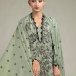 Floral Cotton Dupatta - V1