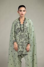 Floral Cotton Dupatta - V7