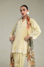 Silk V-Neck Kurta - V1