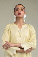 Silk V-Neck Kurta - V3