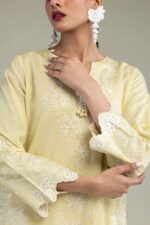 Silk V-Neck Kurta - V6