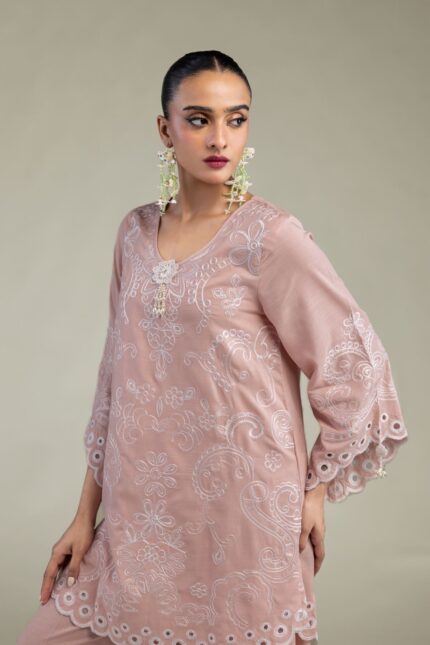 Floral Silk Kurta - V2
