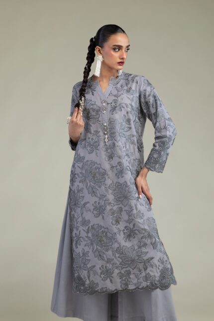 Floral Silk Kurta - V2