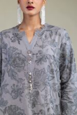 Floral Silk Kurta - V6