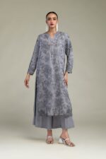 Floral Silk Kurta - V8