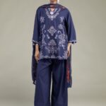 Floral V-Neck Kurta - V1