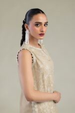 Beige Sleeveless Kurta - V4