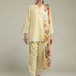 Yellow Silk Shalwar - V1