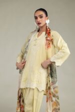 Yellow Chiffon Dupatta - V5