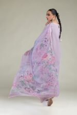 Chiffon Floral Dupatta - V2