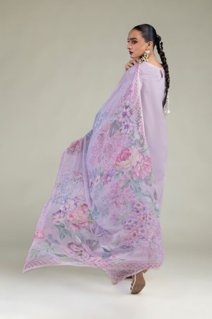 Chiffon Floral Dupatta - V2