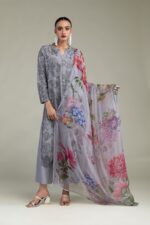 Floral Chiffon Dupatta - V10