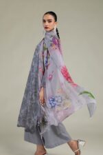 Floral Chiffon Dupatta - V2