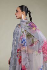 Floral Chiffon Dupatta - V3