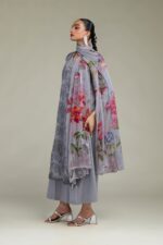 Floral Chiffon Dupatta - V8