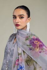 Floral Chiffon Dupatta - V9