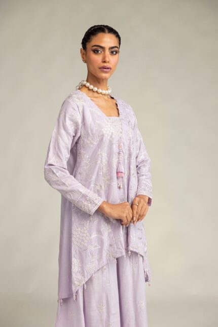 Floral Lavender Kurta - V2