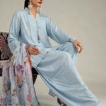 Blue Floral Kurta - V1