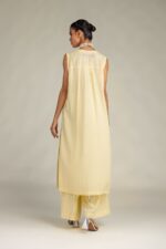 Yellow Sleeveless Kurta - V10