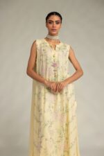Yellow Sleeveless Kurta - V6