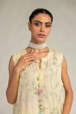 Yellow Sleeveless Kurta - V8
