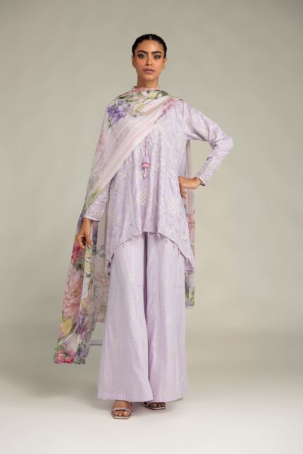 Silk Lavender Pants - V1