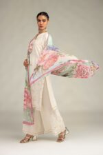 Floral Silk Pants - V1