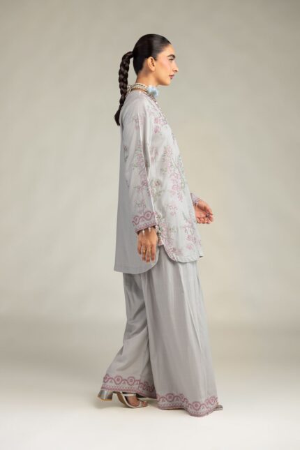 Floral Silk Shalwar - V2