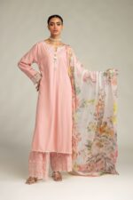 Embroidered Pink Pants - V1