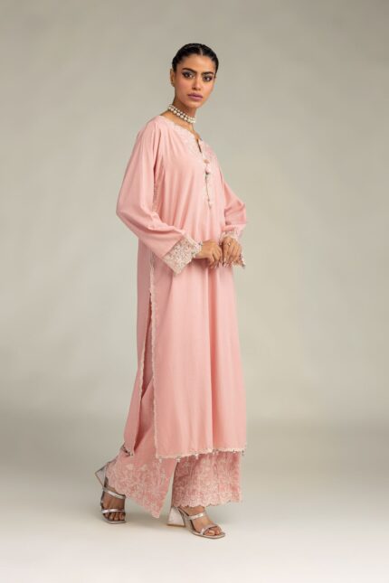 Embroidered Pink Pants - V2