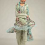 Floral Mint Dupatta - V1
