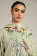 Floral Mint Dupatta - V6