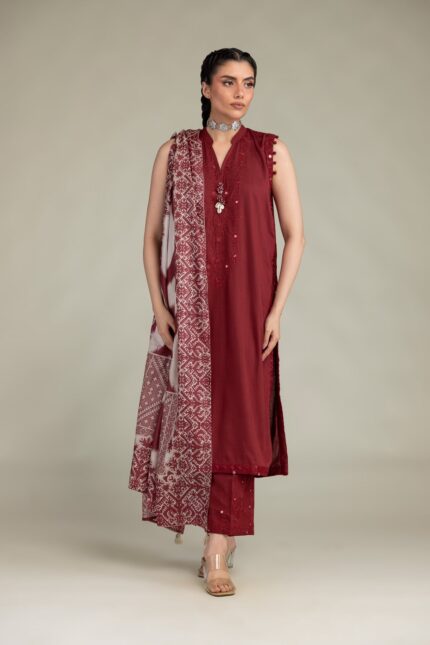 Sleeveless Longline Kurta - V1
