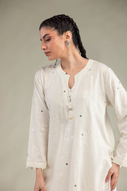 Floral Silk Kurta - V2