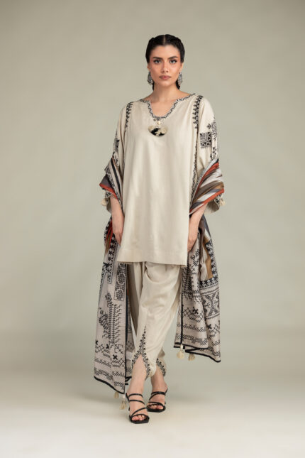 Raw Silk Shalwar - V1