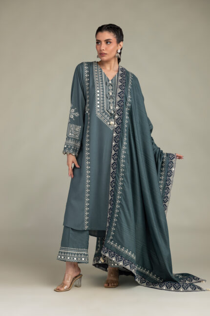 Raw Silk Pants - V1